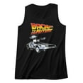 thumbnail image 1 of Back to the Future Car Black Adult Tank Top, 1 of 1