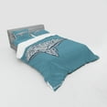 thumbnail image 3 of Ambesonne Nautical Bedding Set 3 Pcs, Embellish Whale, Twin, Slate Blue and White, 3 of 3