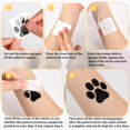thumbnail image 3 of Purpurina Temporal Tattoos PEUTIER con forma de pata de perro, 240 unidades x 30 hojas, 3 of 7