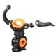 thumbnail image 2 of Naiovety 360 Rotación Ciclismo Bicicleta Luz Linterna Abrazadera Bicicleta Antorcha Clip Montaje Soporte de luz Soporte Ciclismo naranja negro Naiovety HW4561-01B, 2 of 6