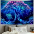 thumbnail image 2 of Fenyluxe  Tree Tapestry Underwater World Tapestry Trippy Jellyfish Tapestry Colorful Plant Tapestry Neon Coral Reef Marine Life Tapestry Wall Hanging for Home Decor 40x60inch, 2 of 6
