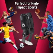 Active Ankle T2 Adjustable Ankle Brace, Black, Medium