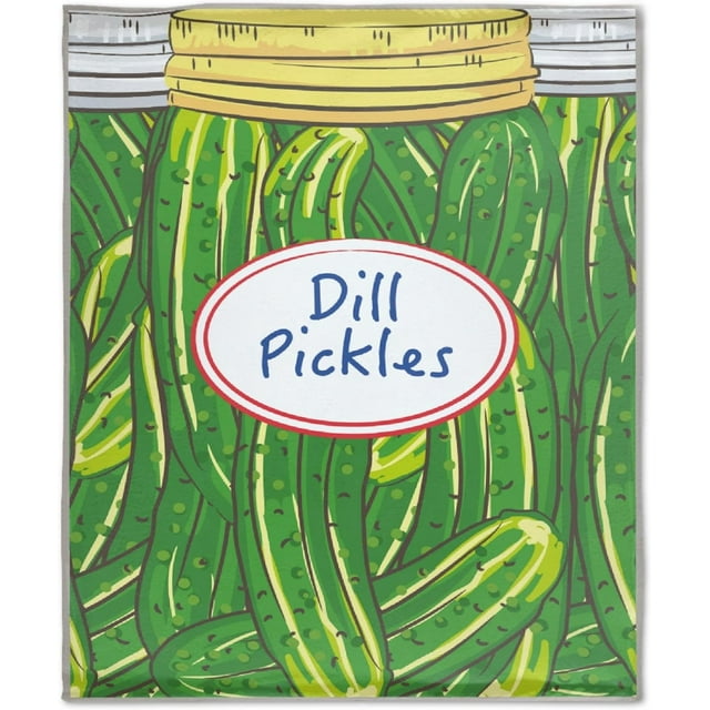 LHSHID Just A Girl Who Love Pickles Blanket Soft Cozy Throw Blankets Flannel Blankets for Couch Bed Living Room 50x60in