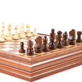 thumbnail image 2 of Juego de mesa de ajedrez y damas VAMSLOVE de madera de 38 cm, 2 of 7
