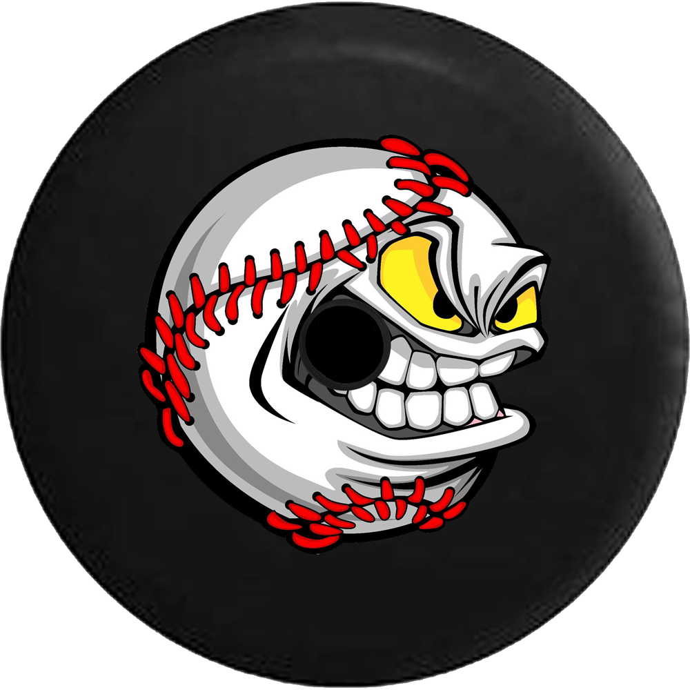 2018 2019 Wrangler JL Backup Camera Cartoon Angry Baseball Softball