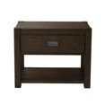 thumbnail image 1 of Home Fare Modern Farmhouse Dark Oak Nightstand, 1 of 4