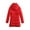 Red, variant on Womens Trendy Casual Warm Hooded Puffer Jackets 2025 Clearance Women's Fashion Loose Long Sleeve -Padded Jacket Long Frock Coat