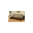 thumbnail image 3 of HomeStock Lakefront Luxury Full Size Futon Frame Set in Reclaimed Mocha Finish, Futon Frame with Mattress, Straight Arm, Versatile and Convertible Design Futon Frame for All Spaces-Color:Twill Gray, 3 of 5