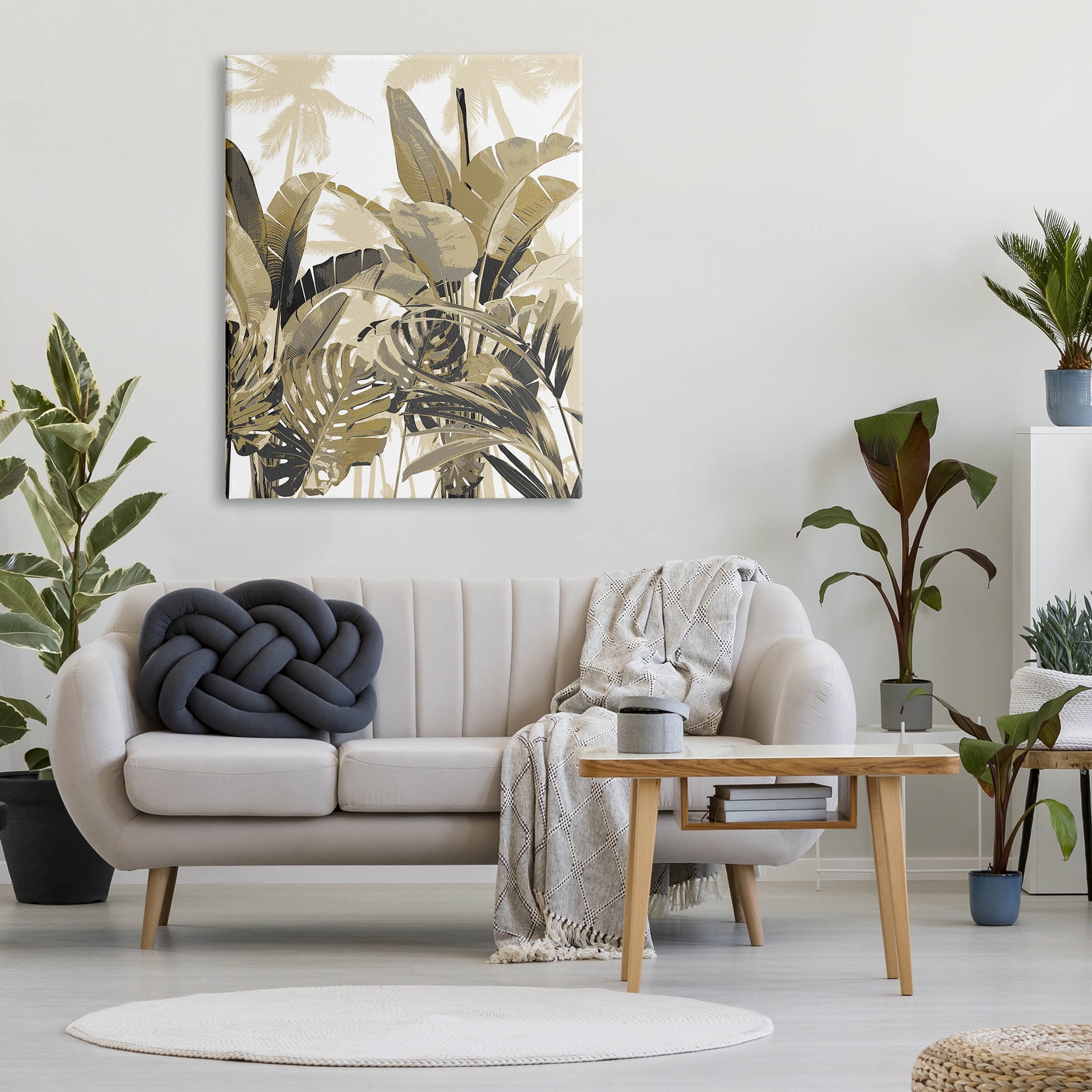 Tropical Layered Summer Palms Botanical & Floral Graphic Art Gallery Wrapped Canvas Print Wall Art