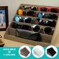 thumbnail image 4 of Excello Global Products Wooden Sunglass Organizer - 12.25 x 10.25 x 7.5 Inches - Holds 10 Pairs of Glasses (Black) - EGP-HD-0376-B, 4 of 4