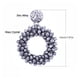 thumbnail image 4 of Pendientes colgantes elegantes hechos a mano para mujer Sonducket azul turquesa, 4 of 6