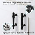 thumbnail image 3 of Goldenwarm, 3 Inch Matte Black Stainless Steel Cabinet Pulls with Mounting Screws 25 Pcs, 3 of 6