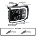 thumbnail image 4 of Spec-D Tuning Black LED Light Tube Projector Headlights Compatible with 2007-2013 Chevy Silverado 1500 2500HD 3500HD, Left + Right Pair Headlamps Assembly, 4 of 6