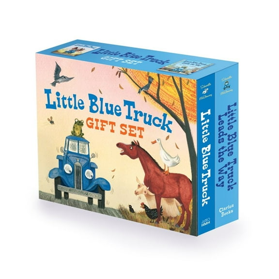 Little Blue Truck 2-Book Gift Set: Little Blue Truck Board Book, Little Blue Truck Leads the Way Board Book (Paperback)