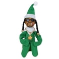thumbnail image 1 of Snoop on The Stoop Navidad resina estilo elfo muñeca fieltro muñecas juguetes regalo (A) verde, 1 of 6