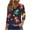Red, variant on SELONE Mardi Gras Outfit for Women Sequins Carnival Pullover Buttons 3/4 Sleeve Tuesday Tee Wear V Neck Festive Clothes