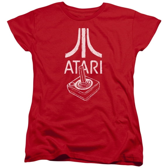 Atari Joystick Logo S/S Women's T-Shirt Red