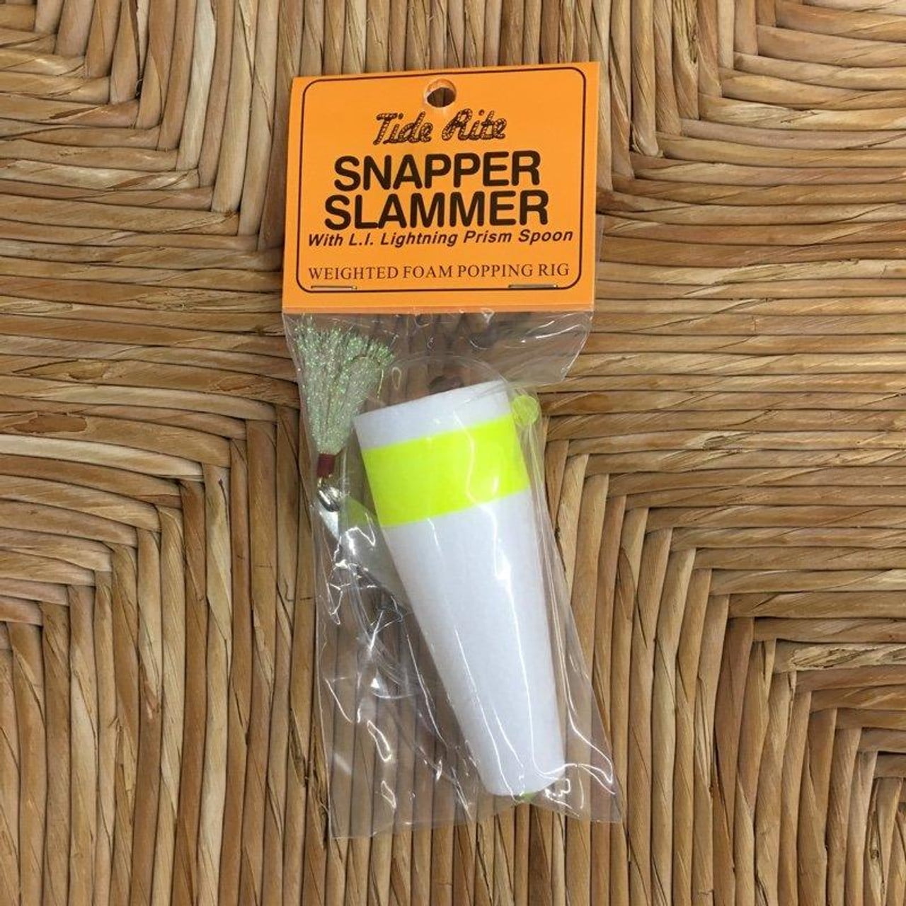 Tide Rite Weighted Foam Snapper Popper with “Snapper Zapper” Prisim