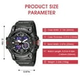 thumbnail image 6 of Mens Digital Watch LED Backlight Wristwatch Outdoor Sport Watch with Stopwatch/Waterproof/Chronograph Multi-Functional Wrist Watches for Men Birthday Christmas Gift, 6 of 8