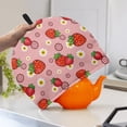 thumbnail image 3 of HELLHERO Strawberry and Daisy Tea Cozies Covers Keep Warm Dust Proof Lightweight for Hotel, 3 of 8