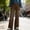 *Brown, variant on ClodeEU Women's Vintage Wide Leg Jeans,Loose Fit Casual Denim Pants with Multi Button Army Green,Womens Plus M