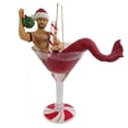 thumbnail image 2 of Mistletoe Santa Candy Cane Merman Christmas Holiday Ornament December Diamonds, 2 of 2