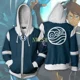 thumbnail image 4 of Sudadera con capucha Avatar The Last Airbender 2020, disfraz de cosplay para hombre y mujer, chaquetas informales con cremallera de anime, 4 of 5