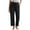 Black Pant, variant on Womens Linen Casual Pants High Waist Drawstring Lounge Pant Summer Bottom Drawstring Straight Trousers with Pocket Mint Green Pant S