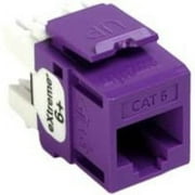 Leviton 61110-RP6 Category 6 QuickPort Snap-In Connector - Purple