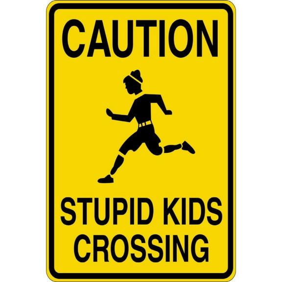 Do It Yourself Wall Decal Sticker Cautions Kids Boys Bed Room Size: 9 X 18 "