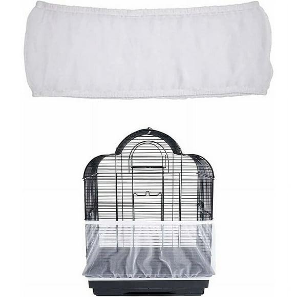Bird Cage Cover, Bird Cage Cover, Mesh Bird Cage Cover, for Parrot Birds (White)