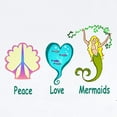 thumbnail image 2 of CafePress - Peace,Luv, Mermaids Infant Bodysuit - Baby Light Bodysuit, Size Newborn - 24 Months, 2 of 4