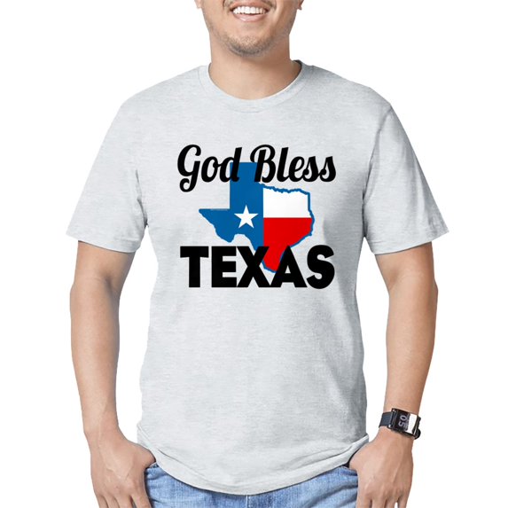 CafePress - God Bless Texas T Shirt - Fitted T-Shirt, Vintage Fit Soft Cotton Tee