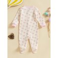 thumbnail image 6 of Qtinghua Newborn Baby Boy Girl Clothes Color Block Footies Romper Bodysuit Jumpsuit Button Footed Coming Home Outfits, 6 of 9