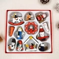 thumbnail image 4 of Adornos navideños JanHm 12 unids/set muñeca de Madera colgante, 4 of 5
