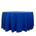 thumbnail image 4 of BalsaCircle 120" Royal Blue Round Premium Polyester Tablecloth Wedding Table Linens, 4 of 8