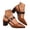 Brown, variant on Pandaie Block Slingback Heels for Women Pointed Closed Toe Chunky Heeled Pumps Business Work Party Slip on Dress Sandals Shoes Beige Size 6