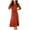 Red, variant on Kmdttou Women's Summer Sweater Mid-Length Sweater Dress Round-neck Puffy Sleeves Solid Color Knitted Skirt,Fashionable Casual Dresses for Women 2025