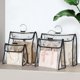 thumbnail image 5 of Bolsa de almacenamiento para bolsos de mujer, bolsa colgante de PVC transparente, visible, impermeable y a prueba de polvo, bolsa organizadora para colgar en el armario, 5 of 5