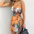 thumbnail image 1 of WILLBEST Vestidos de Algodon para Mujer, Vestido Sexy con Cuello En V y Cordones, Vestido con Tirantes, Vestido sin Espalda Mediana​​, 1 of 3
