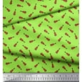 thumbnail image 2 of Soimoi Polyester Crepe Fabric Guitar Musical Instrument Printed Fabric 1 Yard 42 Inch Wide, 2 of 3