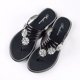 thumbnail image 1 of MKLEKYY Sandalias de Playa para Mujer Elegantes Zapatillas de Mujer para Comodidad Diaria y Relajación En La Playa Con Diseño de Tira En La Puntera y Diamantes de Imitación, 1 of 4