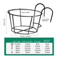 thumbnail image 2 of Flower Pot Rack 3pcs Outdoor Garden Railing Planter Shelf Flower Pot Hanger, 2 of 8