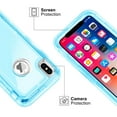 thumbnail image 3 of SOATUTO iPhone XS MAX Case,Heavy Duty Defender Cover Full Armor Body Shockproof Protection Bumper,3 in1 Layers Hybrid TPU Rugged Rubber with Hard PC Panel Compatible with iPhone XS MAX(Blue), 3 of 6