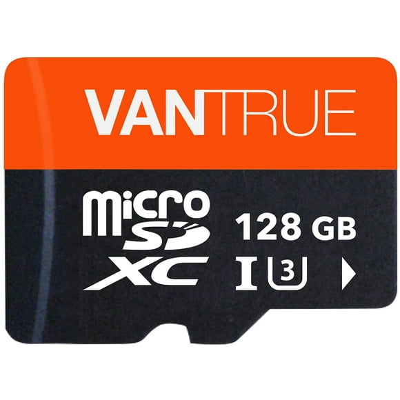 Vantrue 128GB microSDXC Card, High Speed USH-I U3 Memory Card with Adapter Meet 4k UHD Video Recording Compatible