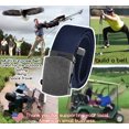 thumbnail image 4 of Men's Golf Belt in 1.5 Antique Silver Slider Belt Buckle with Adjustable Canvas Web Belt Small Black, 4 of 5