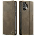 thumbnail image 2 of CaseMe Calf Leather Lining Microfibre Wallet Case for Samsung Galaxy A04S 6.5-inch with RFID Blocking,Magnetic Closure,Card Slots,Cash Slot,Kickstand,Shockproof Flip Folio Protective Phone Case,Brown, 2 of 10