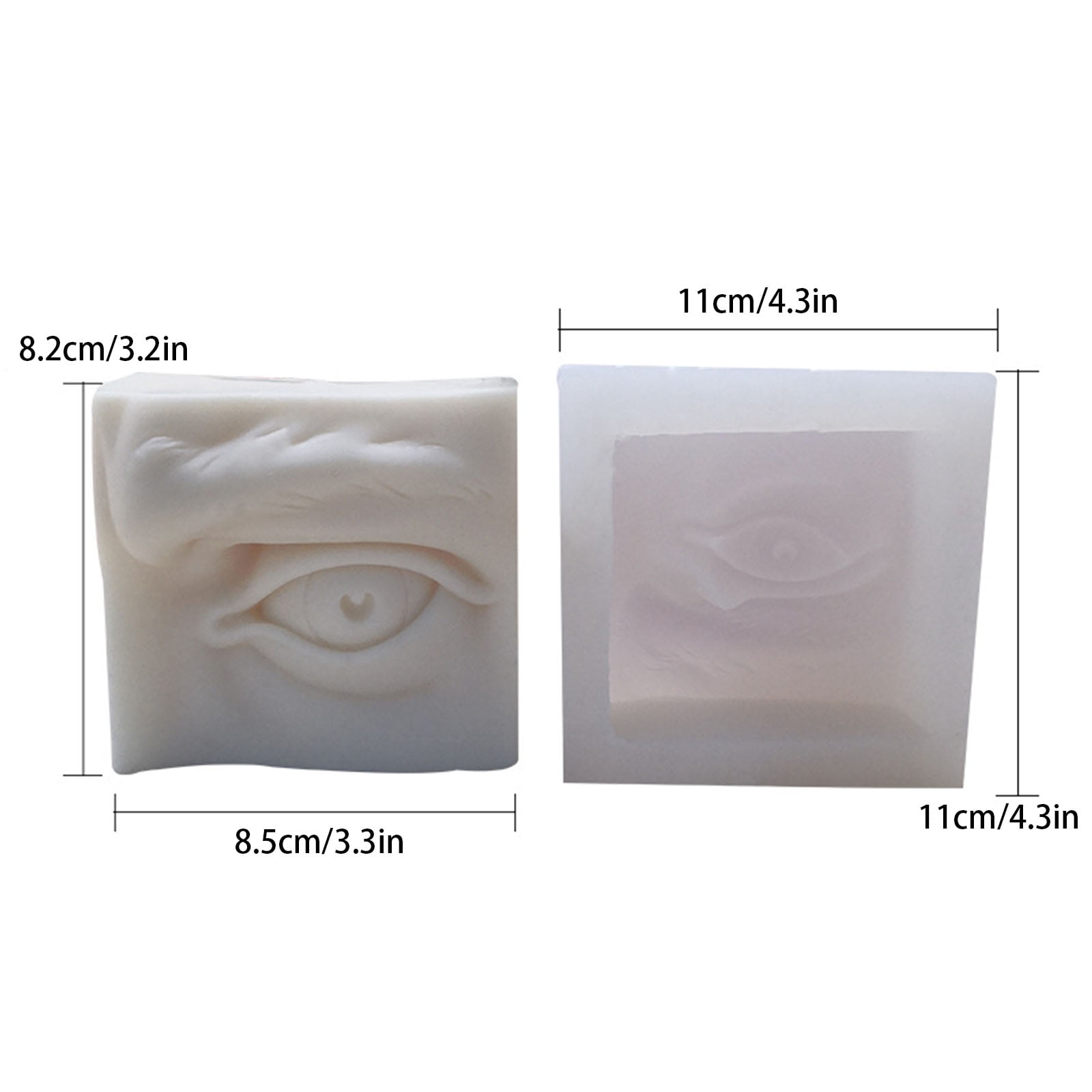 Flexible 3D Ear Mouth Eye Nose Resin Mold Reusable Silicone Casting Mould DIY