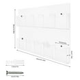 thumbnail image 4 of Acrylic Brochure Pamphlet Holder, Brochure Display Stand, Business Tri Fold Multi Slot Rack, Wall Mount Clear Pocket Brochure Holder for Storing Small Books (10 Pockets), 4 of 10