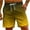 casual Gold shorts, variant on Men's Swim Trunks Shorts Swimwear Bathing Pants Drawstring Casual Summer Relaxed Breathable Pants Gradient Color Teens Boys Fashion Trousers Athletic Gold S